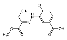 methyl 2-oxobutanoate (5-carboxy-2-chlorophenyl)hydrazone_691362-86-4