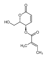 (E)-2-Methyl-but-2-enoic acid (2S,3R)-2-hydroxymethyl-6-oxo-3,6-dihydro-2H-pyran-3-yl ester_691371-37-6