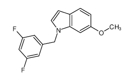 1-(3,5-difluoro-benzyl)-6-methoxy-1H-indole_691399-31-2