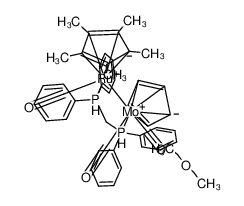 [(η5-C5(CH3)5)Ru(CO)(μ-bis(diphenylphosphino)methane)Mo(CO)2(η5-C5H5)] * diethyl ether_691410-67-0