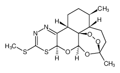 (4bS,7R,7aS,10R,12aR,13S,14aS)-7,10-dimethyl-2-(methylthio)-4b,5,6,7,7a,8,9,10-octahydro-13H,14aH-10,13-epoxy[1,2]dioxepino[4',3':8,8a]isochromeno[4,3-e][1,3,4]thiadiazine CAS:691411-32-2 manufacturer & supplier