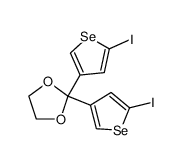 1,3-Dioxolane, 2,2-bis(5-iodoselenophene-3-yl)-_691411-98-0
