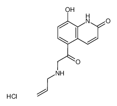5-(2-Allylamino-acetyl)-8-hydroxy-1H-quinolin-2-one; hydrochloride_69147-80-4