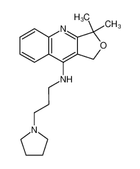 1,3-Dihydro-3,3-dimethyl-9-[[3-(1-pyrrolidinyl)propyl]amino]-furo[3,4-b]quinoline_69149-33-3
