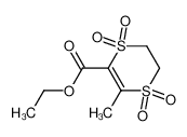 3-ethoxycarbonyl-2-methyl-5,6-dihydro-1,4-dithiin-1,1,4,4-tetroxide_69149-56-0