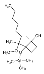 2-(1-Methoxy-1-methyl-heptyl)-1-methyl-2-trimethylsilanyloxy-cyclobutanol_69152-14-3