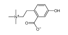 3-carboxy-4-[2-(trimethylazaniumyl)ethyl]phenolate_69168-08-7