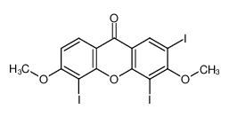 2,4,5-triiodo-3,6-dimethoxy-xanthen-9-one_69170-04-3