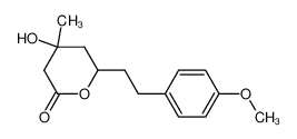 3-Hydroxy-3-methyl-7-(p-methoxyphenyl)-5-heptanolide_69172-08-3