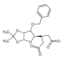 (3aR,5R,6R,6aR)-6-Benzyloxy-2,2-dimethyl-5-(2-nitro-1-nitromethyl-ethyl)-tetrahydro-furo[2,3-d][1,3]dioxole_69177-84-0