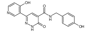 N-(4-hydroxybenzyl)-6-(4-hydroxypyridin-3-yl)-3-oxo-2,3-dihydropyridazine-4-carboxamide_691849-32-8