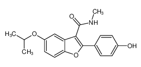 2-(4-hydroxyphenyl)-5-isopropoxy-N-methylbenzofuran-3-carboxamide_691852-19-4