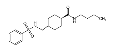 (1r,4r)-N-butyl-4-(phenylsulfonamidomethyl)cyclohexane-1-carboxamide_691886-45-0