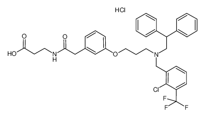 3-[2-(3-{3-[(2-chloro-3-trifluoromethyl-benzyl)-diphenylethyl-amino]-propoxy}-phenyl)-ethanoylamino]-propionic acid hydrochloride salt CAS:691893-15-9 manufacturer & supplier