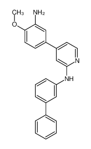N-([1,1'-biphenyl]-3-yl)-4-(3-amino-4-methoxyphenyl)pyridin-2-amine_691896-33-0