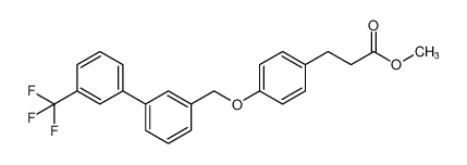 methyl 3-(4-((3'-(trifluoromethyl)-[1,1'-biphenyl]-3-yl)methoxy)phenyl)propanoate_691900-37-5