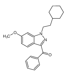 (1-(2-cyclohexylethyl)-6-methoxy-1H-indazol-3-yl)(phenyl)methanone_691901-35-6