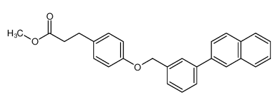 methyl 4-[[3-(2-naphthyl)phenyl]methoxy]benzenepropanoate_691904-19-5