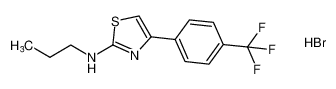 N-propyl-4-(4-(trifluoromethyl)phenyl)thiazol-2-amine hydrobromide_691905-20-1