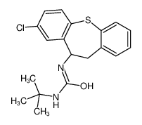 1-tert-butyl-3-(3-chloro-5,6-dihydrobenzo[b][1]benzothiepin-5-yl)urea_69195-67-1