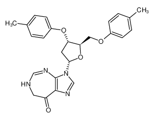 3-(2-deoxy-3,5-di-O-p-toluoyl-α-D-erythro-pentofuranosyl)-6,7-dihydroimidazo[4,5-d][1,3]diazepin-8(3H)-one_69196-02-7