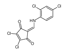 4,5-Dichloro-2-[(2,4-dichloro-phenylamino)-methylene]-cyclopent-4-ene-1,3-dione_69205-49-8