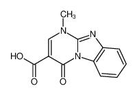 1-methyl-4-oxo-1,4-dihydro-benzo[4,5]imidazo[1,2-a]pyrimidine-3-carboxylic acid_69209-59-2