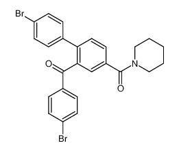 1-[4'-bromo-2-(4-bromo-benzoyl)-biphenyl-4-carbonyl]-piperidine_69211-23-0