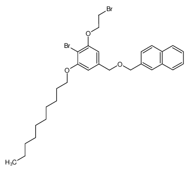 2-[4-Bromo-3-(2-bromo-ethoxy)-5-decyloxy-benzyloxymethyl]-naphthalene_692205-69-9