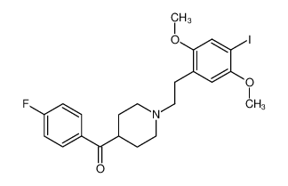 4-(4-fluorobenzoyl)-1-[2-(4-iodo-2,5-dimethoxyphenyl)ethyl]piperidine_692256-18-1