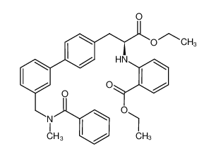 Ethyl (S)-2-(2-{3'-[(benzoylmethylamino)- methyl] biphenyl-4-yl}-l-ethoxycarbonylethylamino)- benzoate_692258-23-4