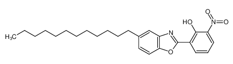 2-(5-dodecyl-benzooxazol-2-yl)-6-nitro-phenol_69231-52-3