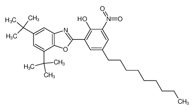 2-(5,7-di-tert-butyl-benzooxazol-2-yl)-6-nitro-4-nonyl-phenol_69231-56-7