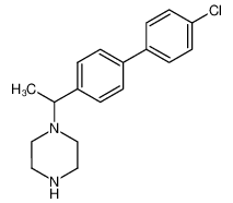 1-[1-(4'-chloro[1,1']biphenyl-4-yl)ethyl]piperazine_69231-77-2