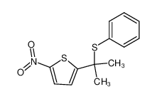 2-(1-methyl-1-phenylsulfanyl-ethyl)-5-nitro-thiophene_69240-45-5