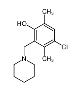 4-chloro-3,6-dimethyl-2-piperidin-1-ylmethyl-phenol_69245-88-1