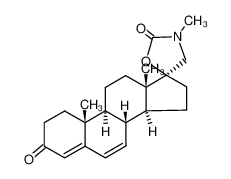 3-Oxo-androsta-4,6-diene-17S-spiro-5'-(2'-oxo-3'-methyl)oxazolidine_69269-24-5