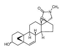 (3'S,5S,5'S,8'R,9'S,10'S,13'S,14'S)-3'-hydroxy-3,13'-dimethyl-1',2',3',4',8',9',11',12',13',14',15',16'-dodecahydrospiro[oxazolidine-5,17'-[5,10]methanocyclopenta[a]phenanthren]-2-one_69269-53-0