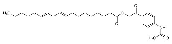 (9Z,12E)-Octadeca-9,12-dienoic acid 2-(4-acetylamino-phenyl)-2-oxo-ethyl ester_6927-58-8