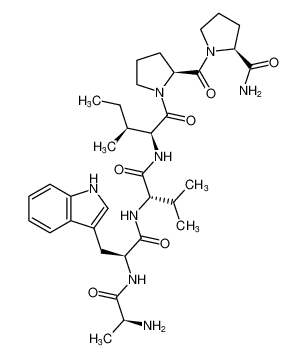 L-Prolinamide, L-alanyl-L-tryptophyl-L-valyl-L-isoleucyl-L-prolyl-_692726-88-8