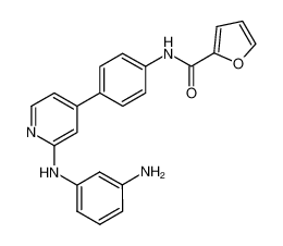 N-(4-(2-((3-aminophenyl)amino)pyridin-4-yl)phenyl)furan-2-carboxamide_692733-79-2