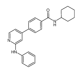 N-cyclohexyl-4-(2-(phenylamino)pyridin-4-yl)benzamide_692734-28-4