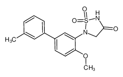 5-(3'-methyl-4-methoxy-1,1'-biphenyl-3-yl)-1,2,5-thiadiazolidin-3-one 1,1-dioxide_692765-06-3