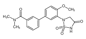 3'-(1,1-dioxido-4-oxo-1,2,5-thiadiazolidin-2-yl)-4'-methoxy-N,N-dimethyl-[1,1'-biphenyl]-3-carboxamide_692765-43-8