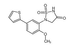 5-[2-methoxy-5-(thien-2-yl)phenyl]-1,2,5-thiadiazolidin-3-one 1,1-dioxide_692765-50-7