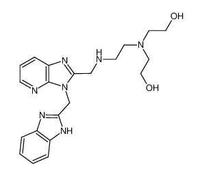 2-[(2-{[3-(1H-benzoimidazol-2-ylmethyl)-3H-imidazo[4,5-b]pyridin-2-ylmethyl]-amino}-ethyl)-(2-hydroxy-ethyl)-amino]-ethanol_692772-81-9