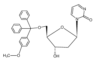 1-[O5-(4-methoxy-trityl)-β-D-erythro-2-deoxy-pentofuranosyl]-1H-pyrimidin-2-one_69282-90-2