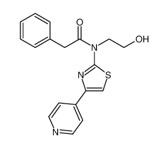 Benzeneacetamide, N-(2-hydroxyethyl)-N-[4-(4-pyridinyl)-2-thiazolyl]-_692872-46-1