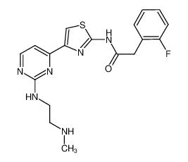 2-(2-fluorophenyl)-N-(4-(2-((2-(methylamino)ethyl)amino)pyrimidin-4-yl)thiazol-2-yl)acetamide_692881-86-0