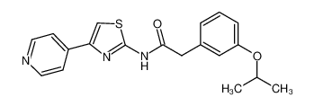 2-(3-isopropoxyphenyl)-N-(4-(pyridin-4-yl)thiazol-2-yl)acetamide_692882-95-4